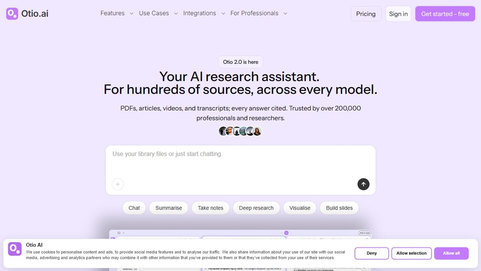 Otio — Create a free account