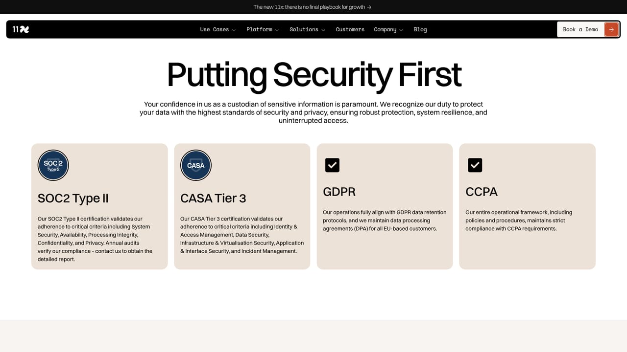 11x — Check the security and platform details