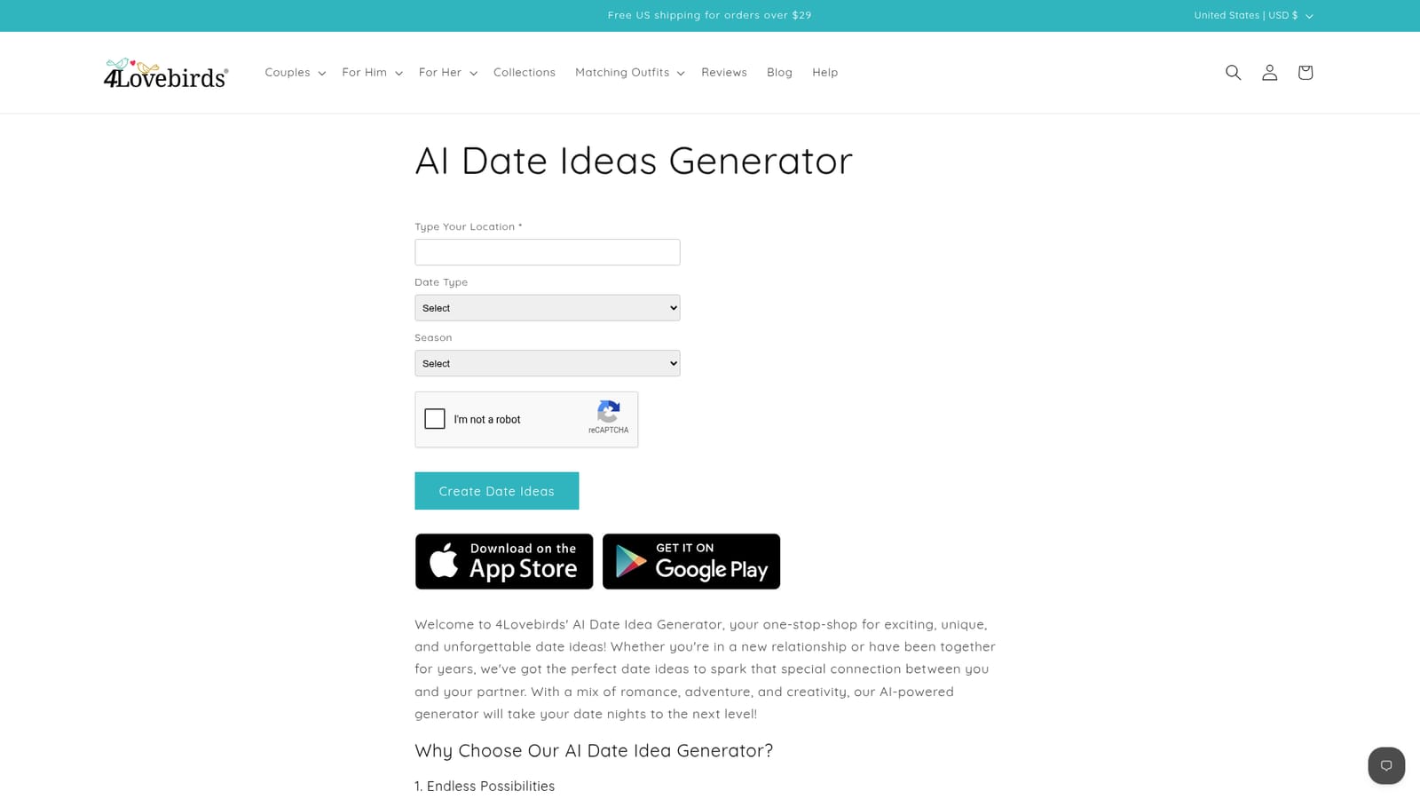 4LoveBirds — Open the generator page