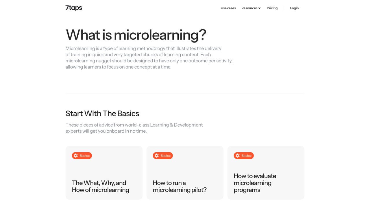 7taps — Read the microlearning primer
