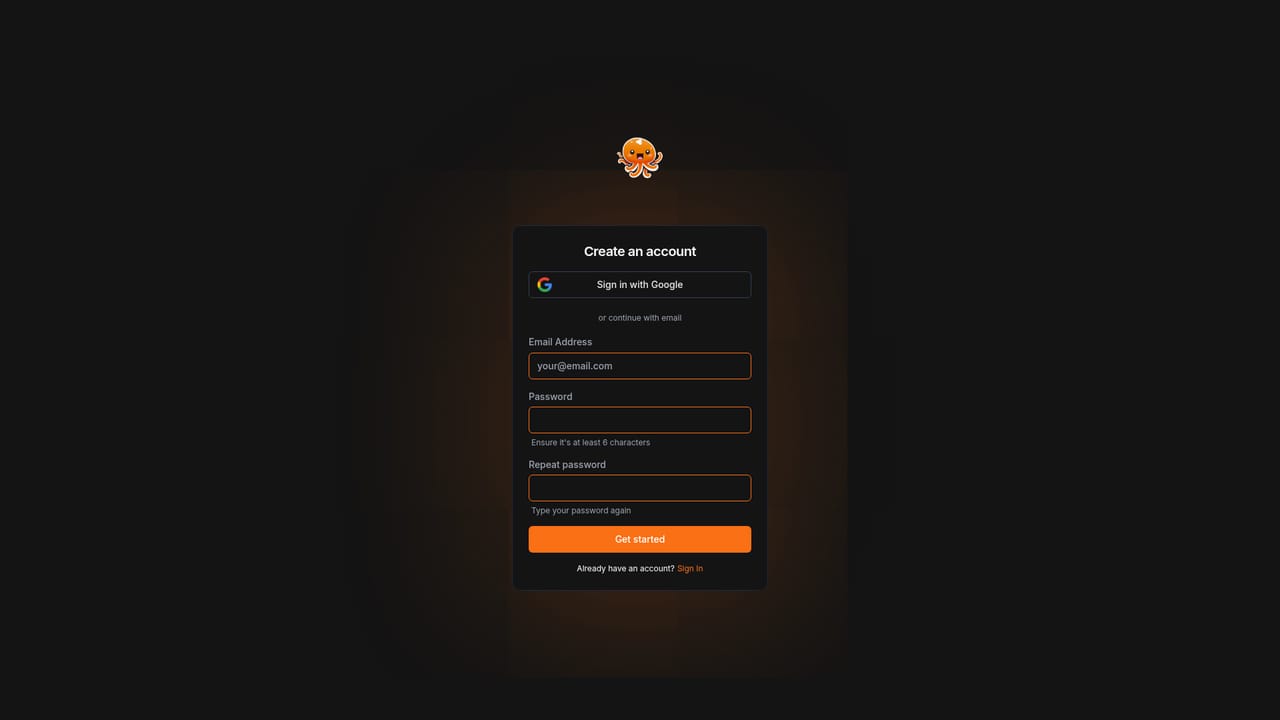 8arms.ai — Create your account