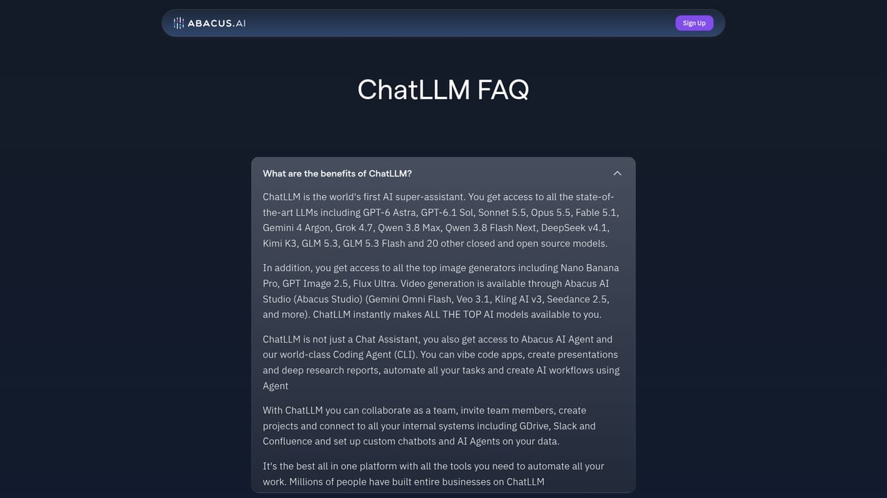 Abacus — Check limits and plan details