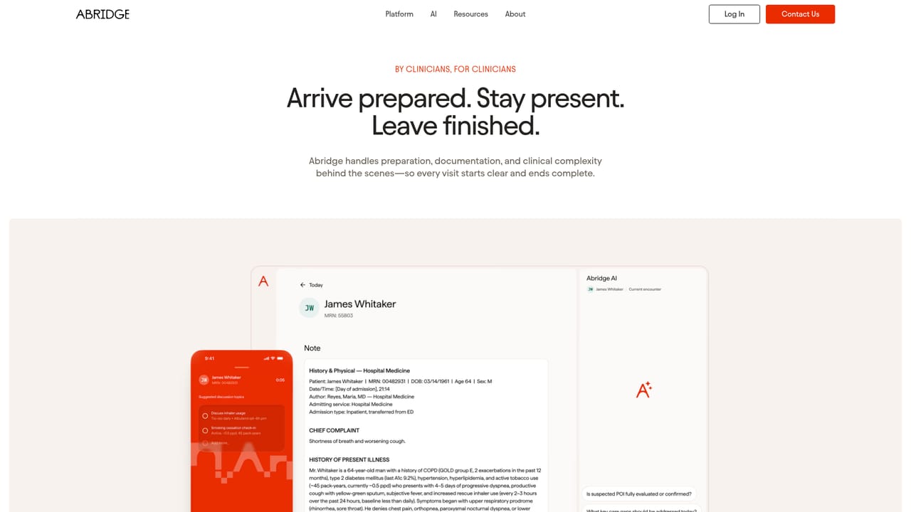 Abridge — Review the product lines and choose starting scope