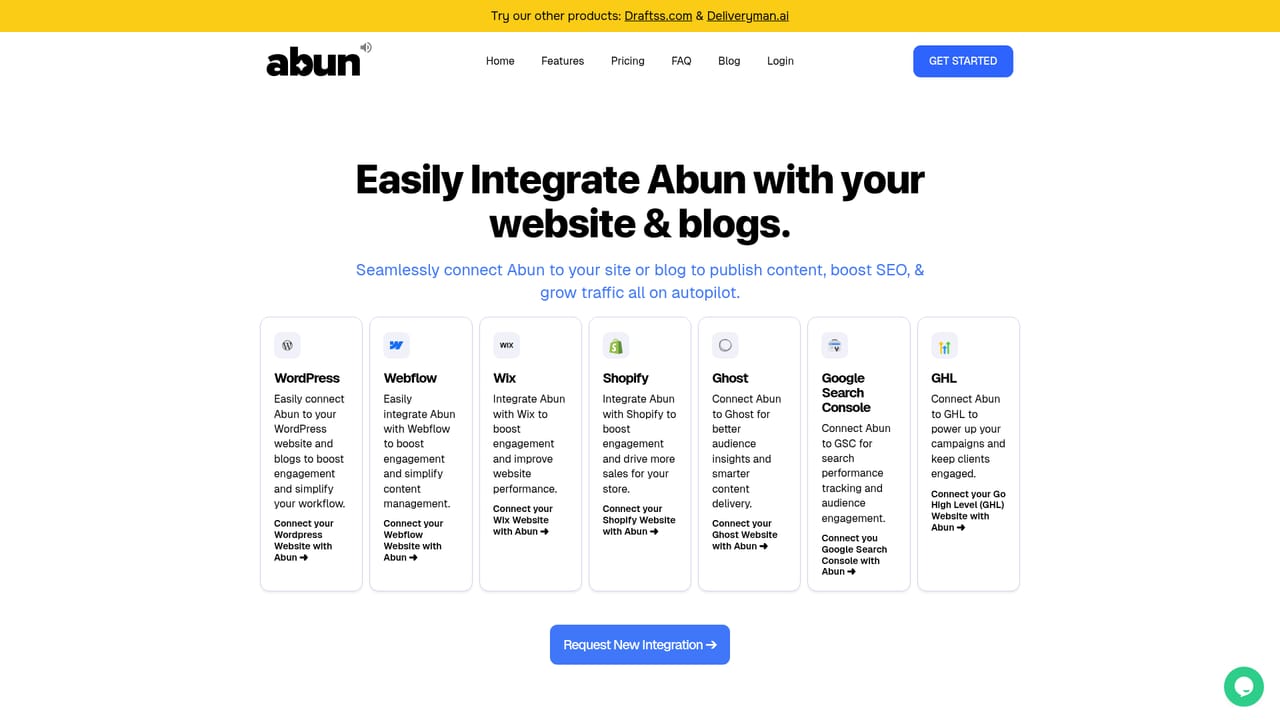 Abun.com — Connect your site and Search Console