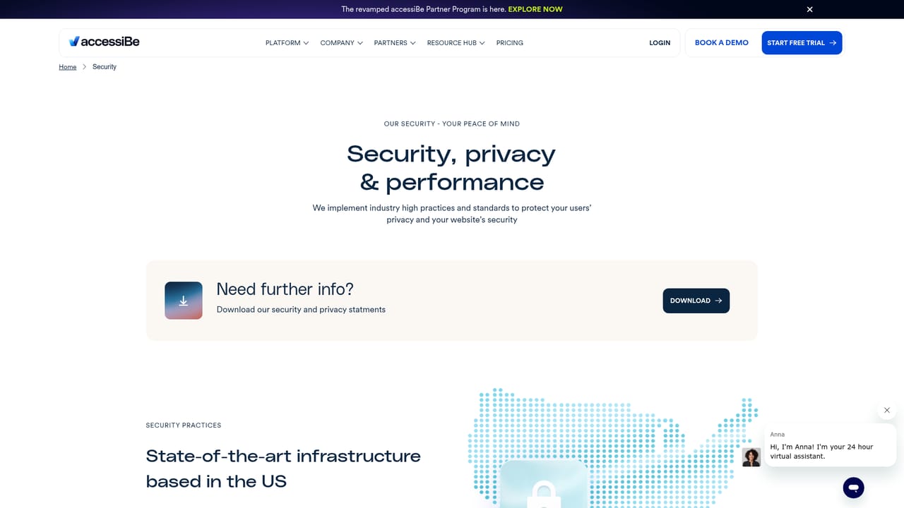 accessiBe — Review the security documentation