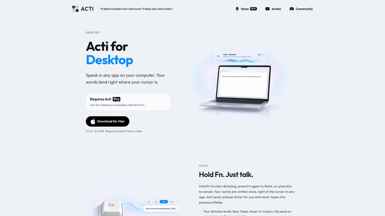 Acti — Try the desktop version