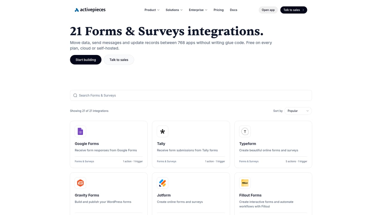 Activepieces — Connect the apps your team already uses