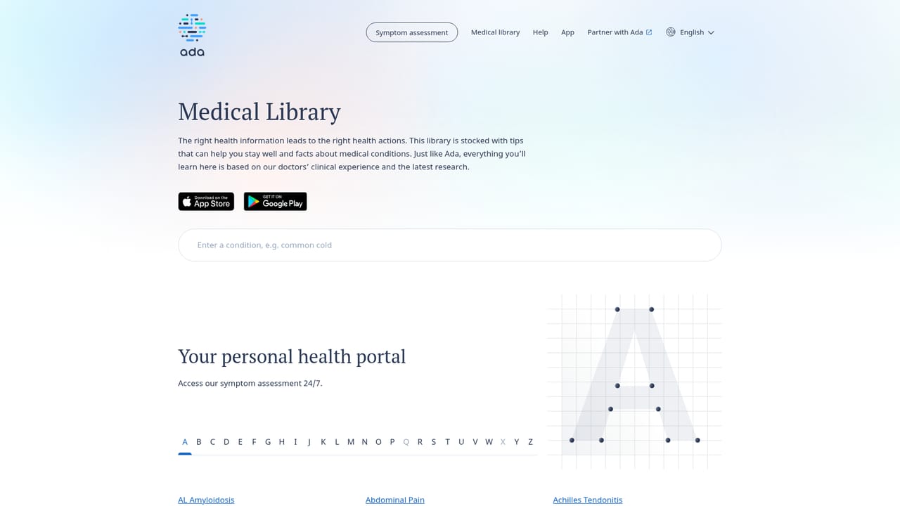 Ada Health — Browse the Medical Library