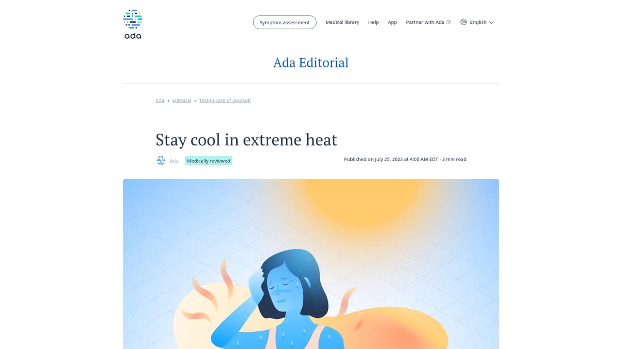 Ada Health — Read an editorial health article