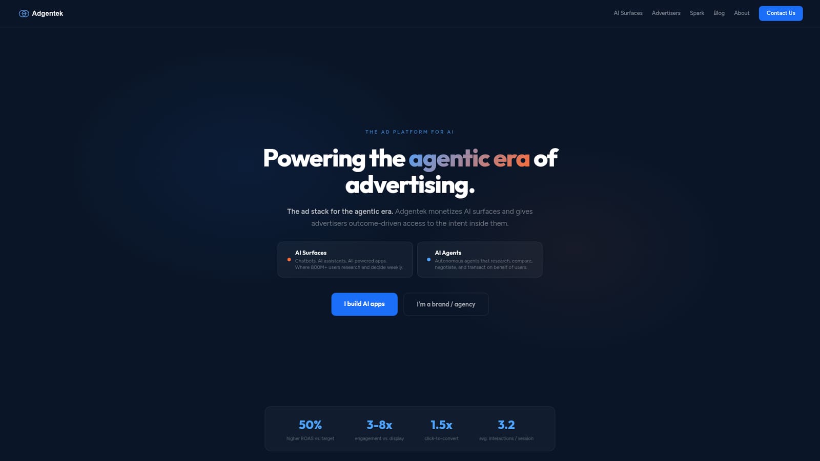 Adgentek — Choose your side of the market