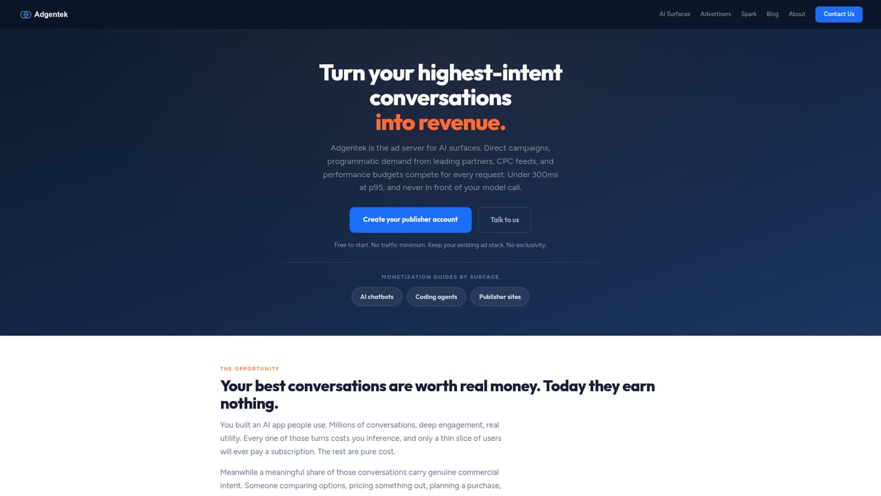 Adgentek — Read the publisher guide