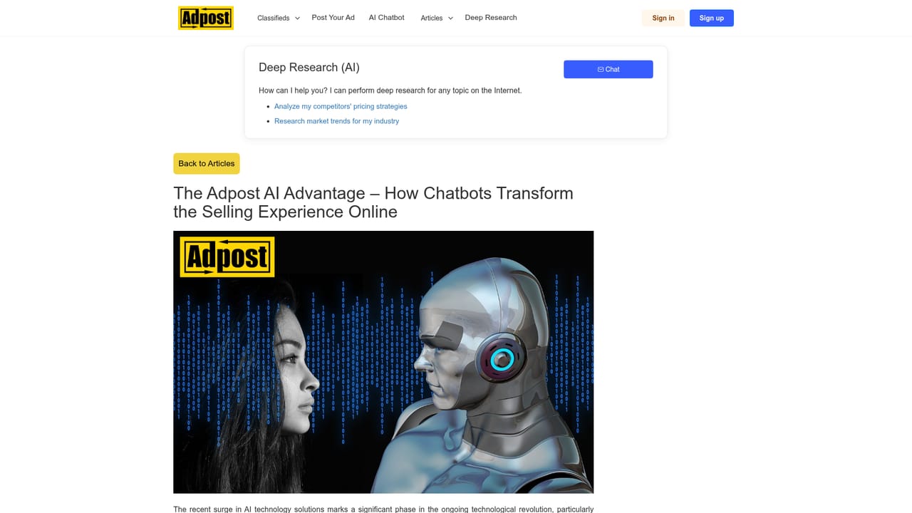 Adpost AI Chatbot — Read the setup walkthrough and supporting articles