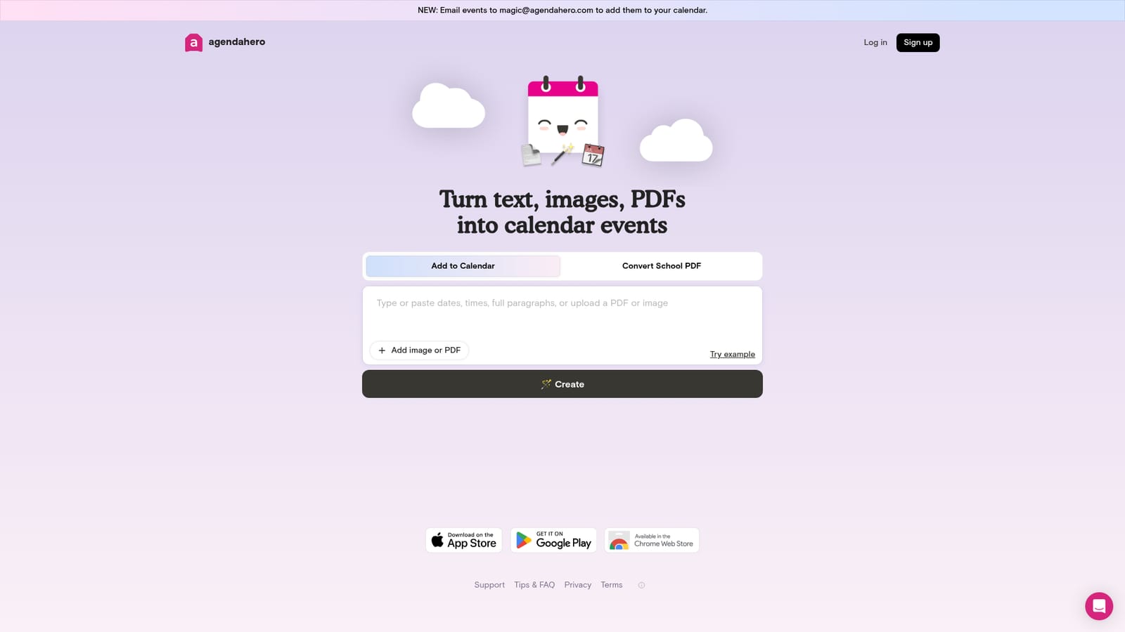 Agenda Hero — Open the Magic tool