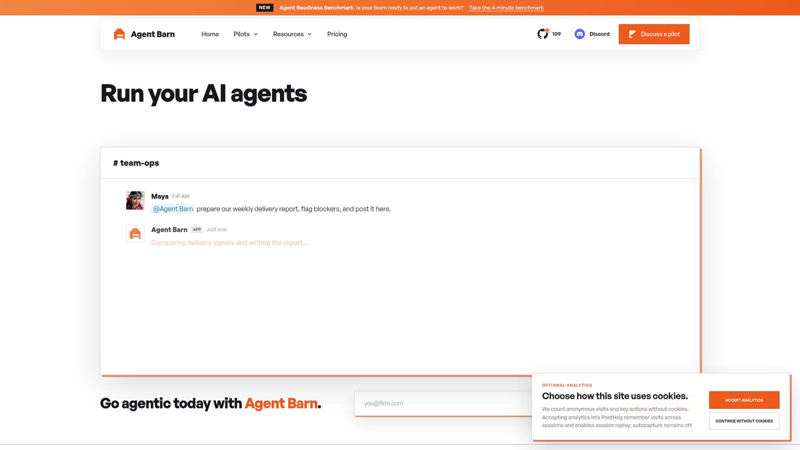 Agent Barn — Define the workflow worth automating