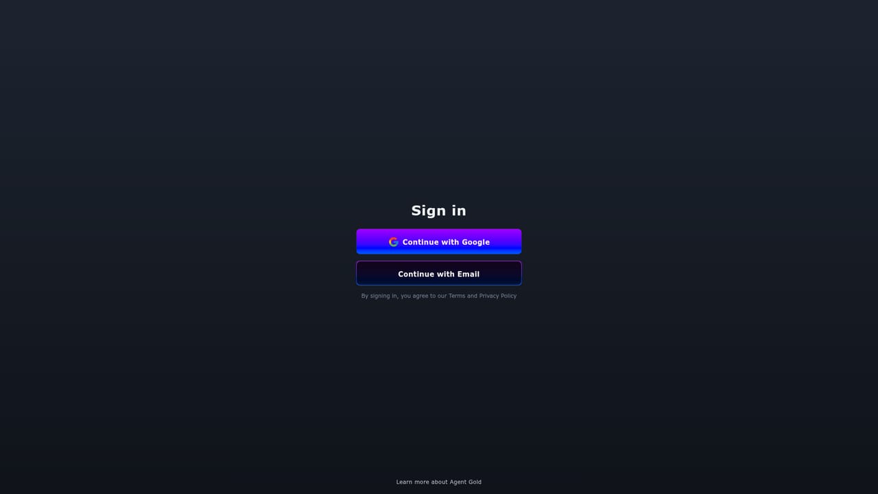 Agent Gold — Connect your channel
