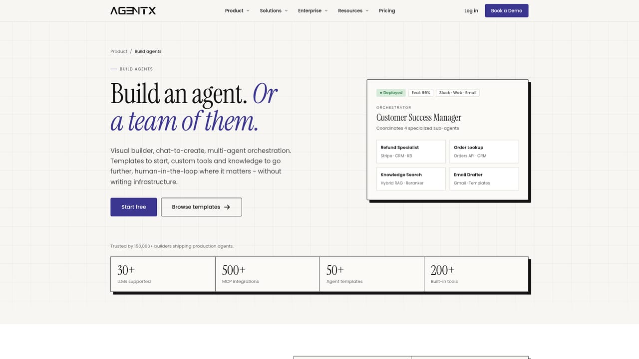 AgentX — Build a multi-agent workflow