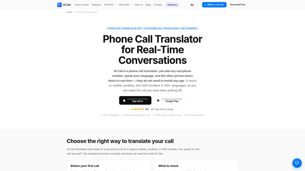 AI Call — Install AI Call and open the dialer