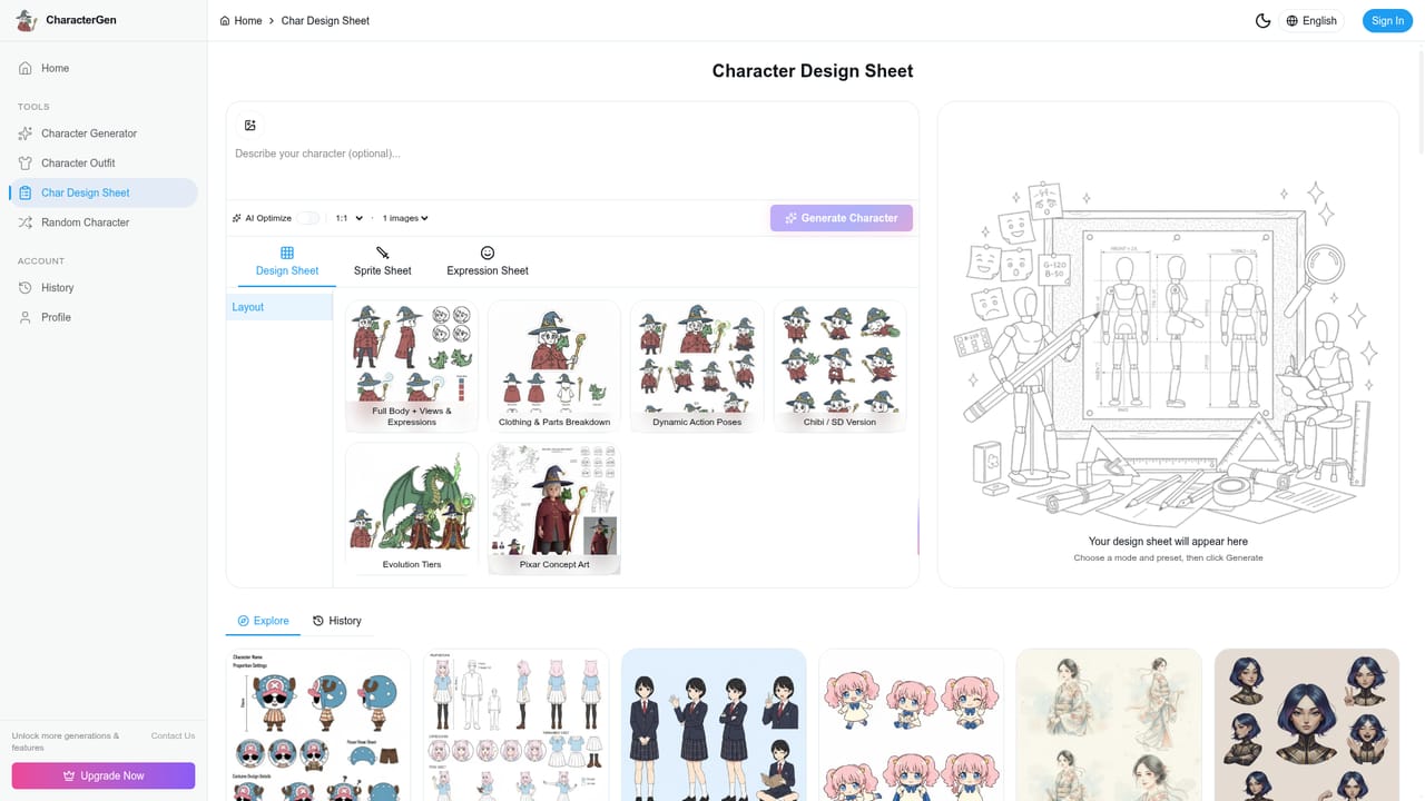 AI Character Generator — Pick the package you need