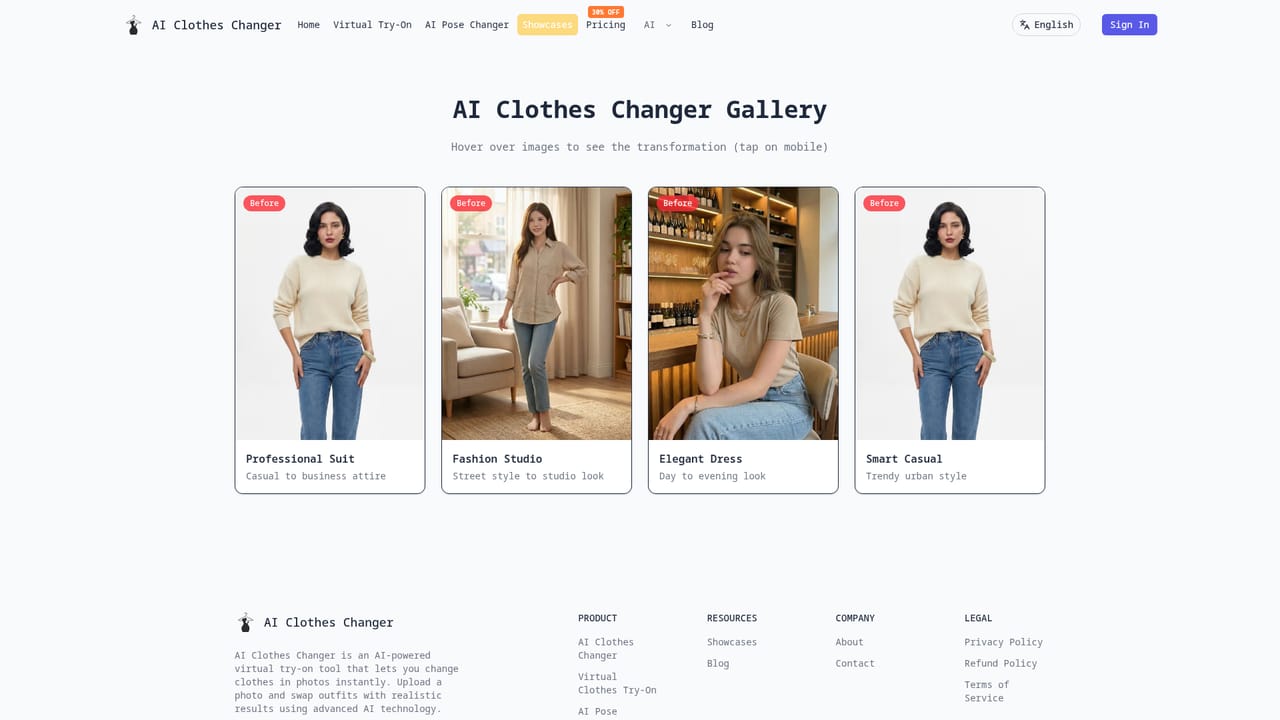 AI Clothes Changer.ai — Review the result at full size