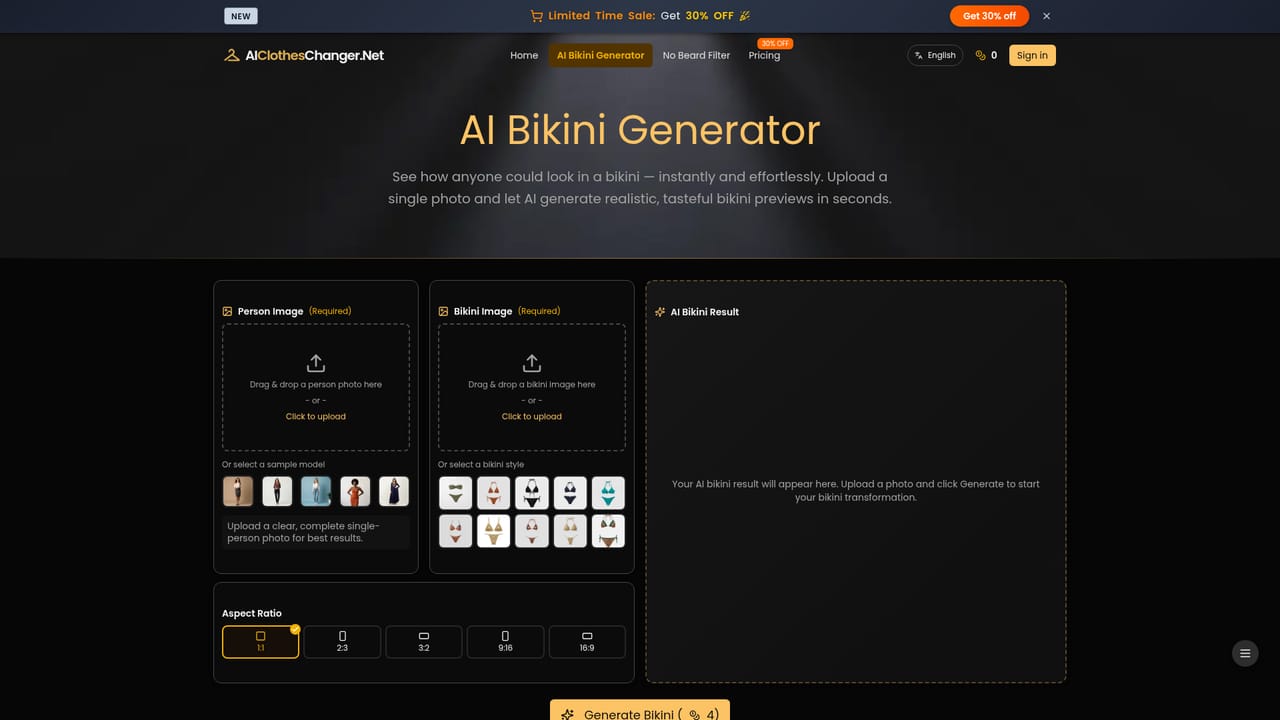 AI Clothes Changer.net — Download or try swimwear