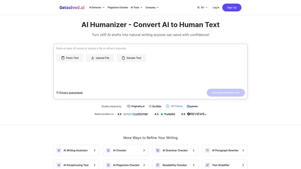 AI Detector by Getsolved — Continue with related tools