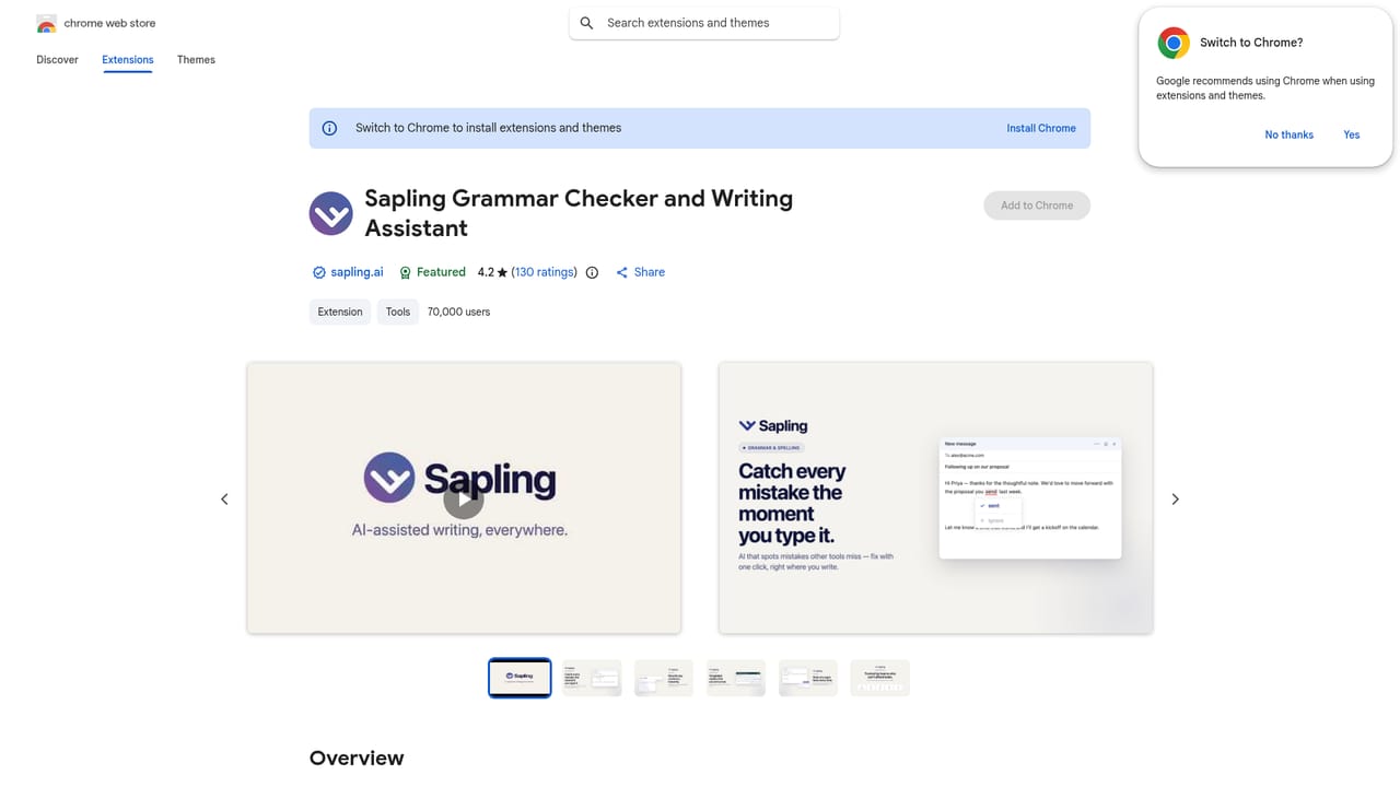AI Detector by Sapling — Add the Chrome extension for checking on the page