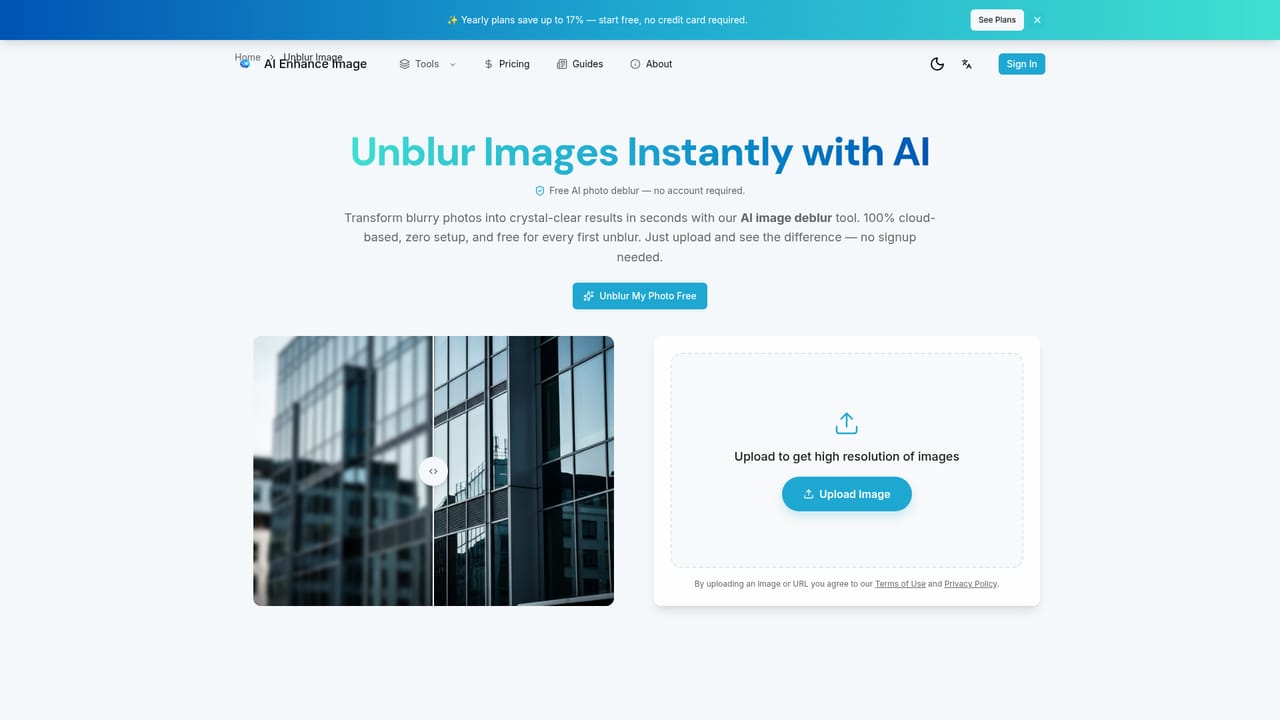 AI Enhance Image.com — Pick a specialized tool if needed