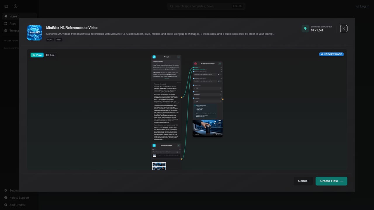 AI-Flow — Open the editor