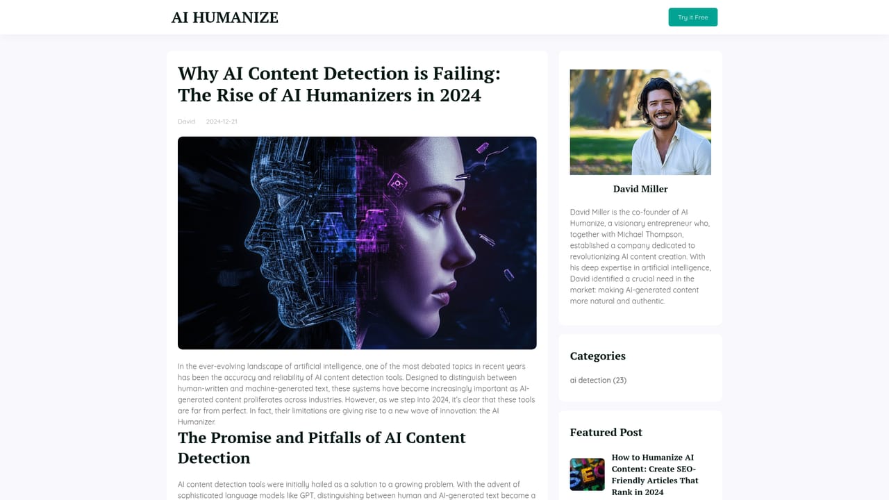 AI Humanize — Study the detection background before relying on it