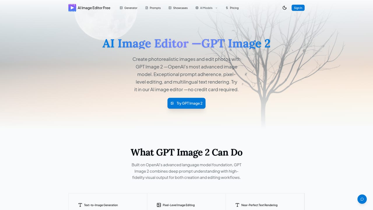 AI Image Editor Free - Edit Photos with AI — Choose an AI model