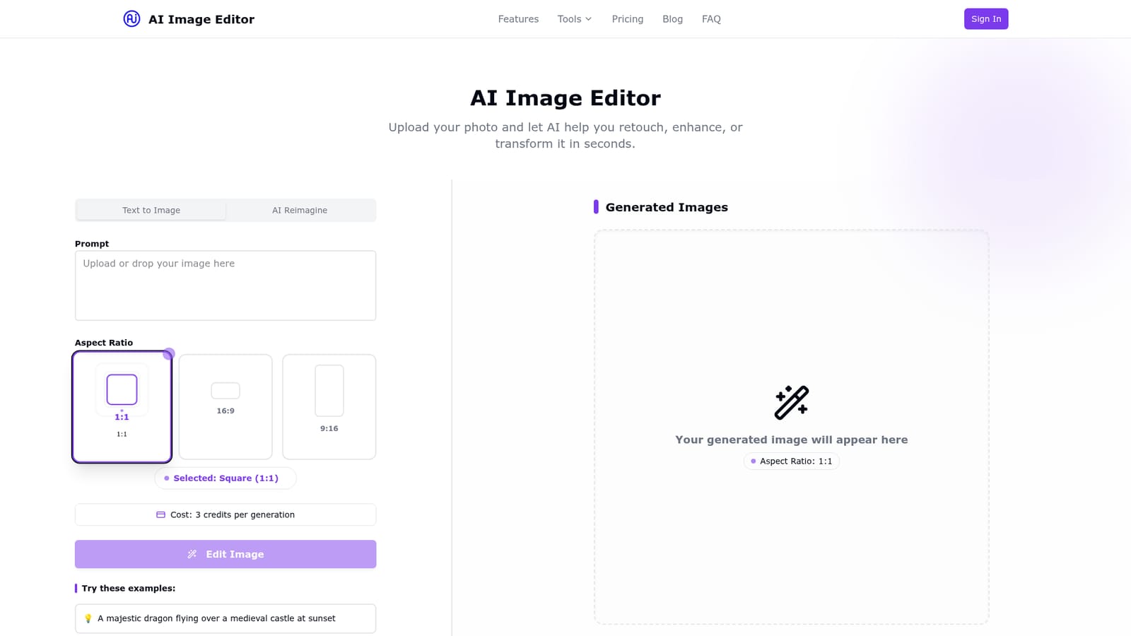 AI Image Editor.info — Open the editor