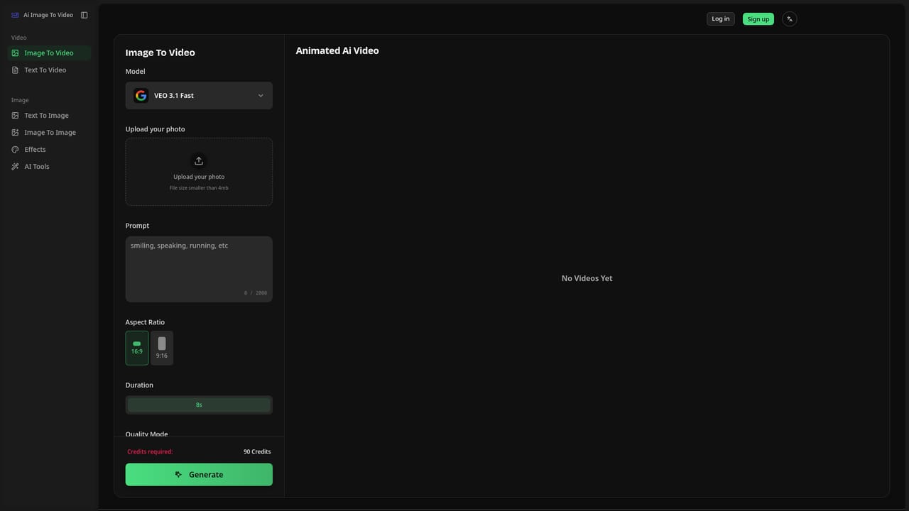 AI Image To Video Generator — Register for a free account