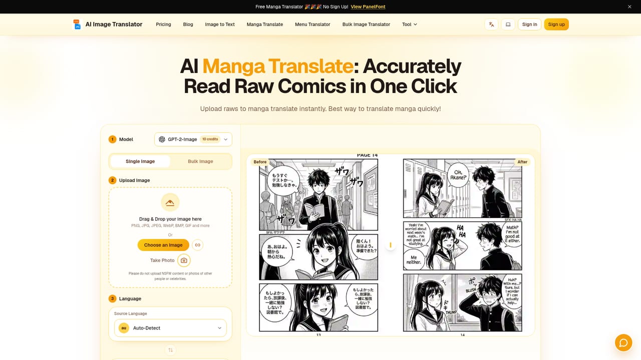 AI Image Translator.org — Try a specialized mode when it fits
