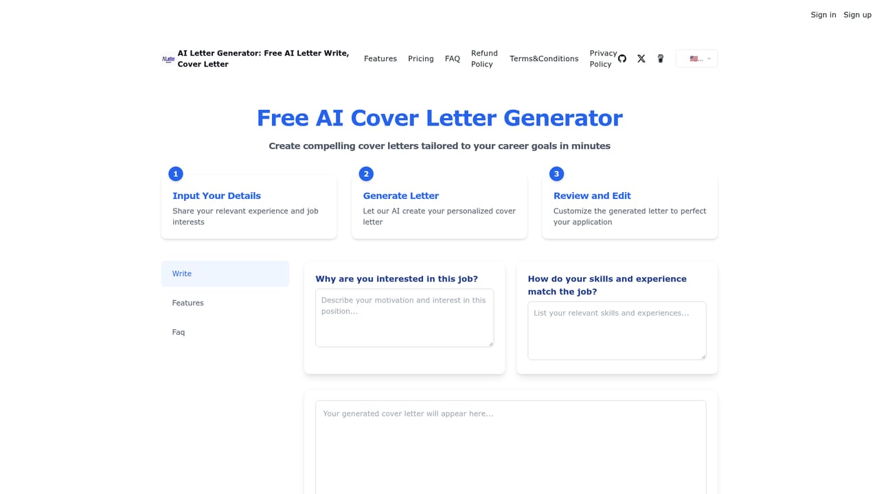 AI Letter Generator — Pick the generator that matches your letter