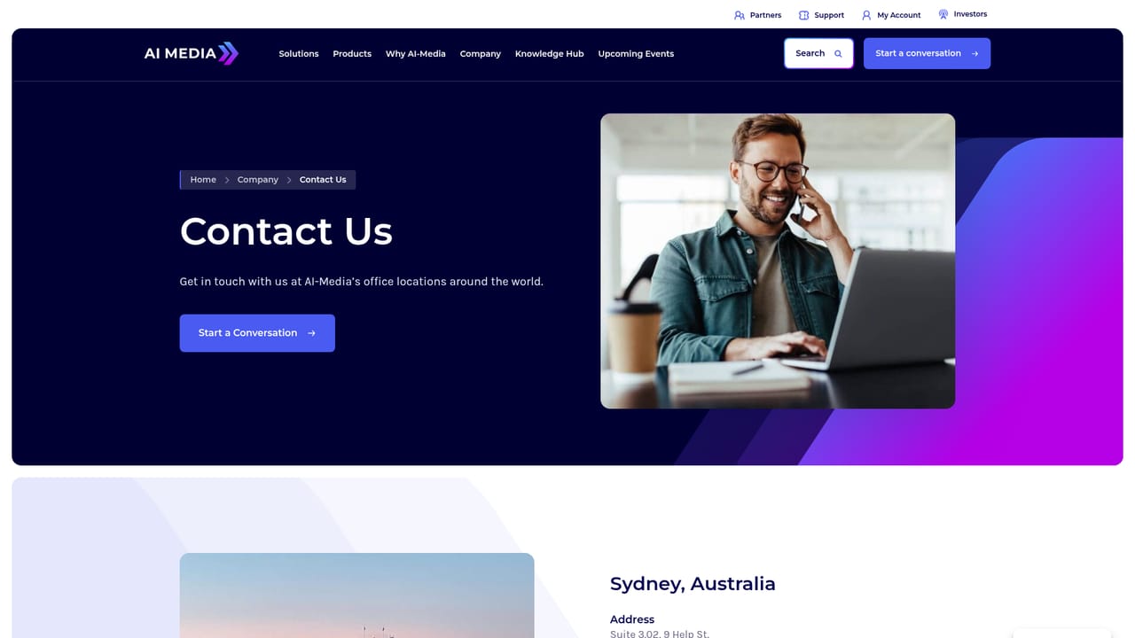 AI-Media — Contact the team and arrange access
