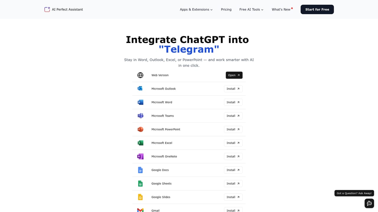AI Perfect Assistant — Extend the same assistant to other Office apps