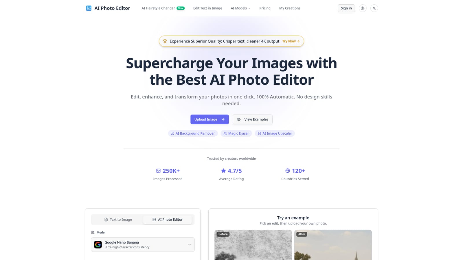 AI Photo Editor — Upload a photo