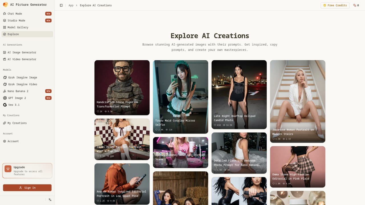 AI Picture Generator — Browse the gallery for a proven setup