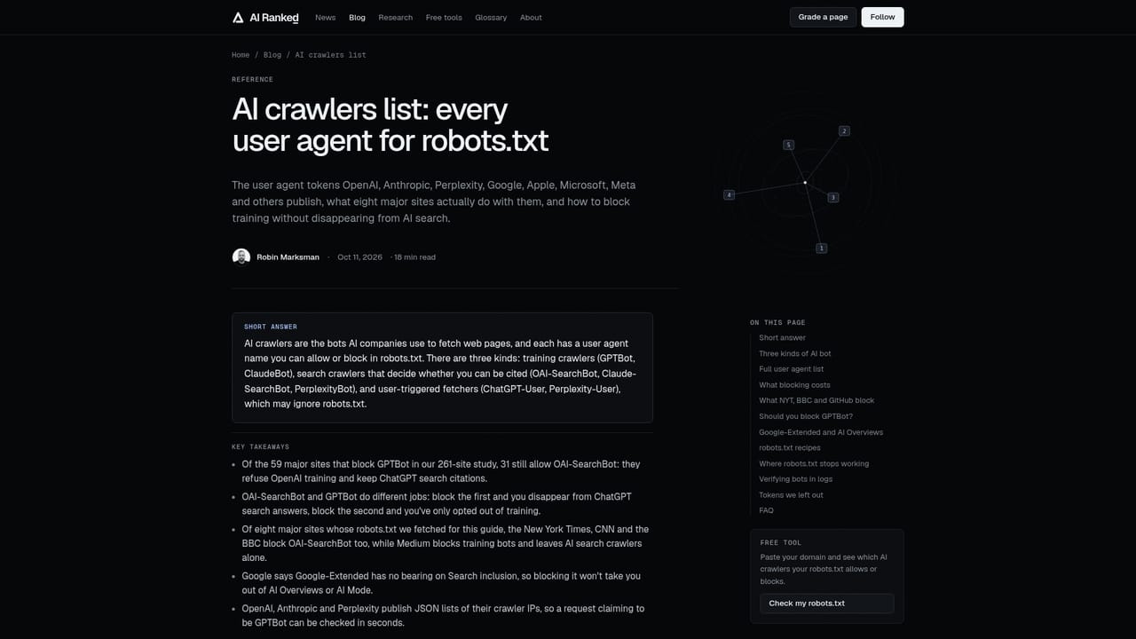 AI Ranked — Apply the recommended config