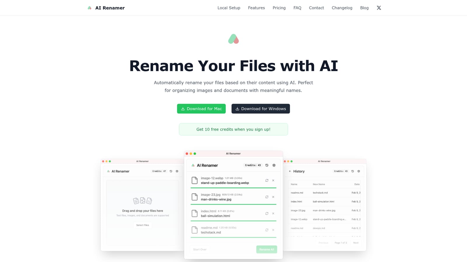 AI Renamer App — Install the desktop app
