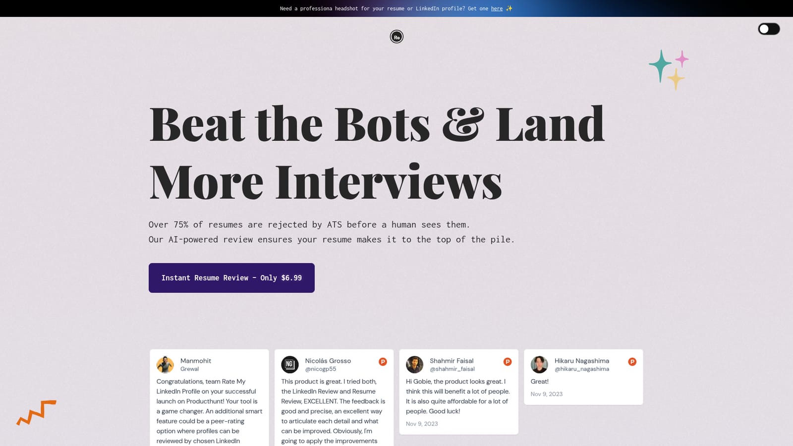 AI Resume Checker — Buy a review and collect your license key