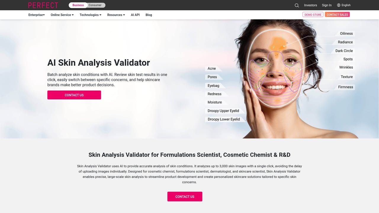AI Skin Analysis by Perfect — Check image quality controls