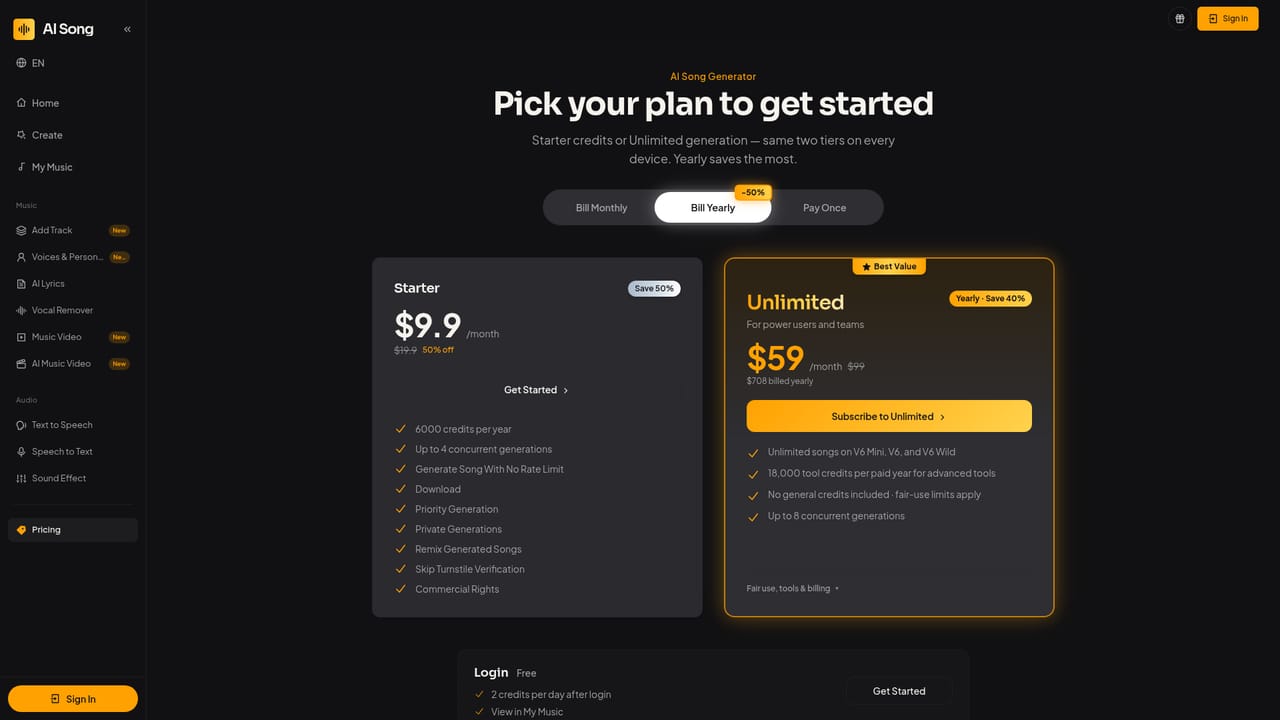 AI Song Generator — Download and check rights