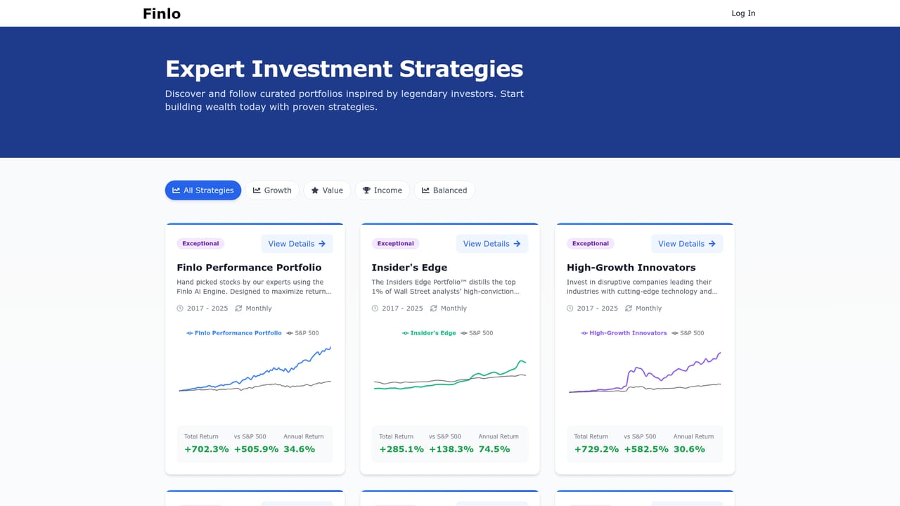 Ai Stock Research — Browse the strategy library