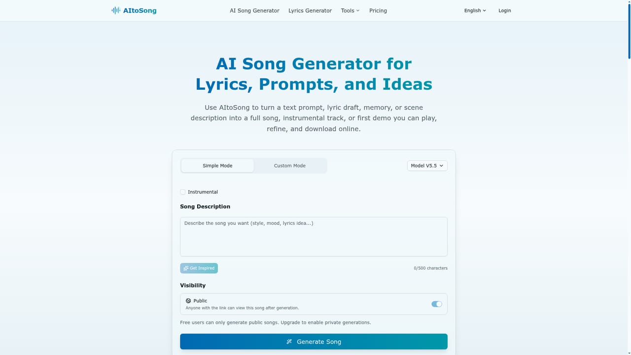 AI to Song — Bring the raw idea