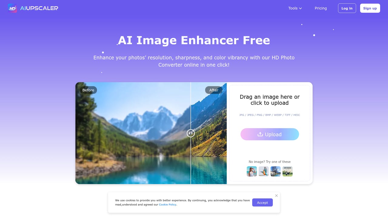 AI Upscaler — Run the enhancement