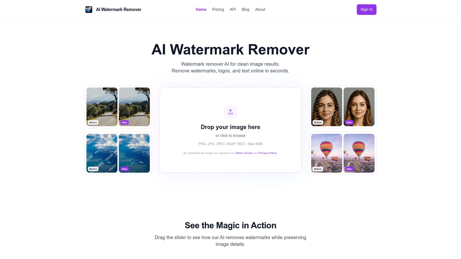 AI Watermark Remover — Open the tool and prepare your file