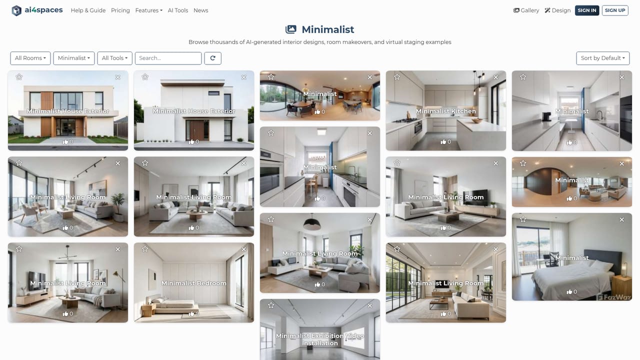 AI4spaces — Select an interior style