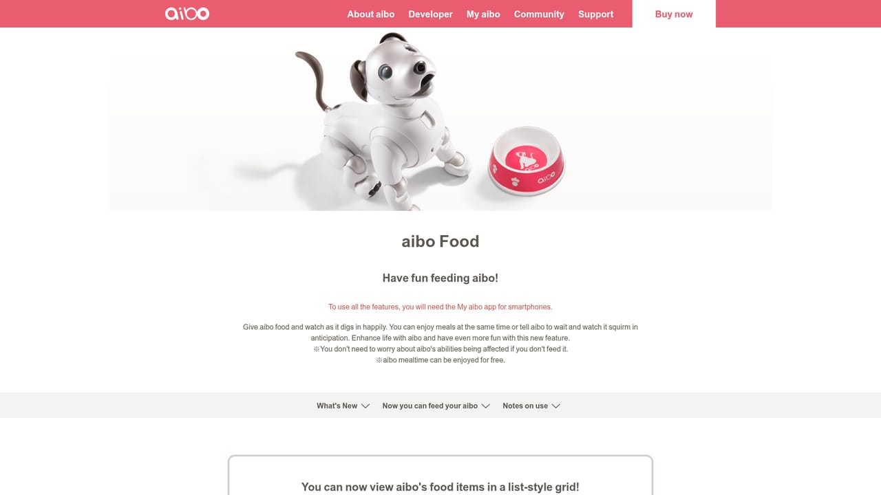 AIBO — Add feeding and friends as regular activities
