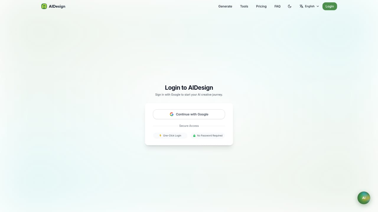 AIDesign — Open the generator and read the prompt box